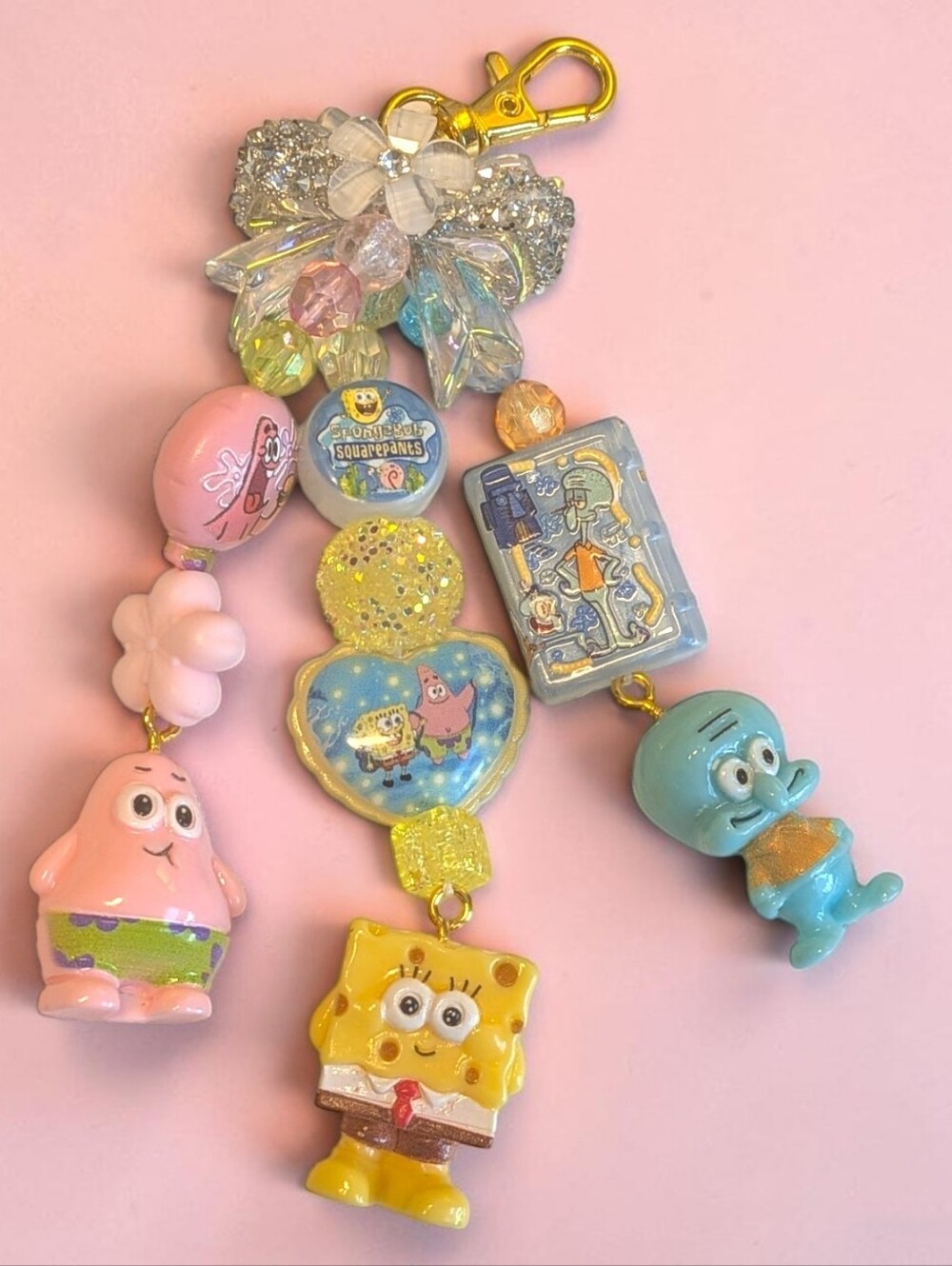 Handmade SpongeBob Squarepants Bag Charm/Keychain